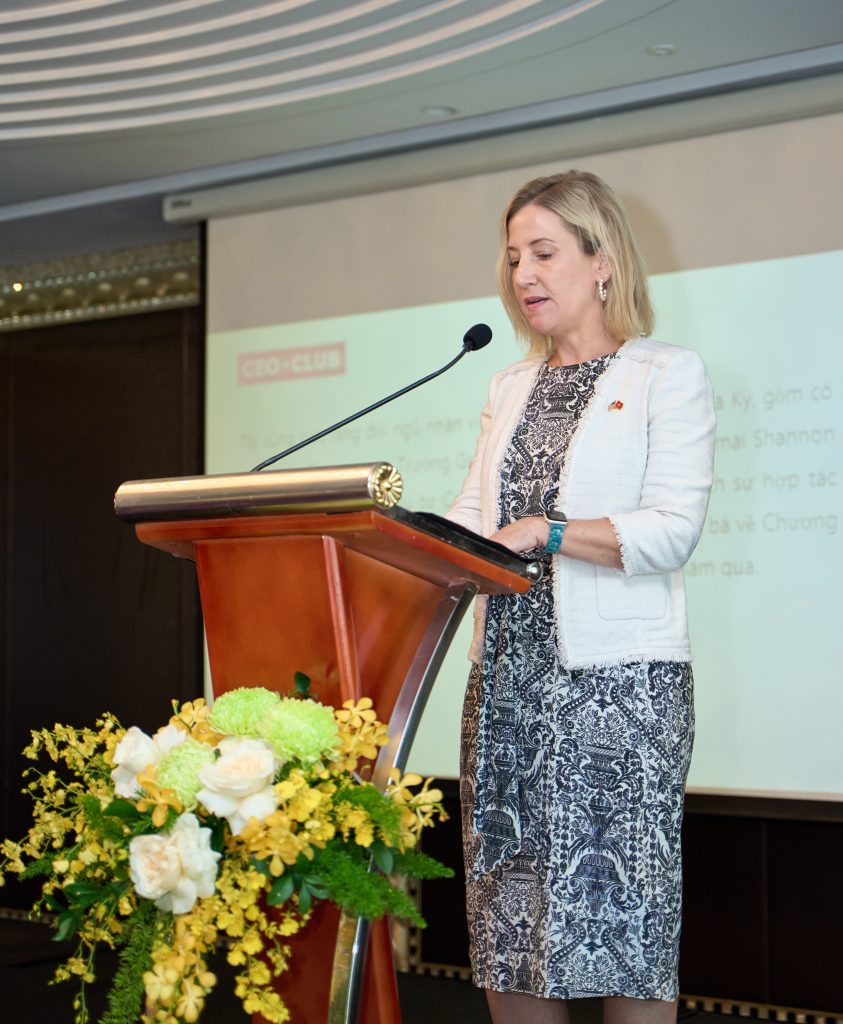 Ms. Melissa A. Brown – U.S. Consul General in Ho Chi Minh City presents at the event